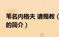 苇名内格夫 请赐教（关于苇名内格夫 请赐教的简介）