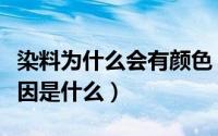 染料为什么会有颜色（染料在太阳下褪色的原因是什么）