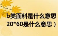 b类面料是什么意思（涤棉纱卡面料20*16 120*60是什么意思）