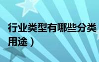 行业类型有哪些分类（麦尔登呢有哪些分类及用途）