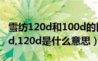 雪纺120d和100d的区别（雪纺面料30d,100d,120d是什么意思）