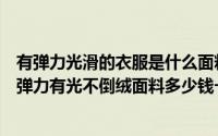 有弹力光滑的衣服是什么面料（什么是弹力有光不倒绒面料弹力有光不倒绒面料多少钱一公斤）