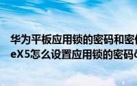 华为平板应用锁的密码和密保问题都忘了怎么办（华为MateX5怎么设置应用锁的密码