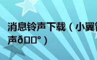 消息铃声下载（小翼管家如何取消消息提醒铃声