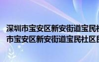 深圳市宝安区新安街道宝民社区民族之家服务中心(关于深圳市宝安区新安街道宝民社区民族之家服务中心的简介)