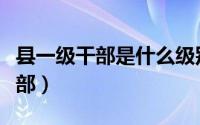 县一级干部是什么级别（县级市是什么级别干部）