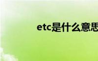 etc是什么意思（什么是etc）