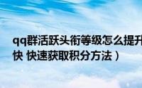 qq群活跃头衔等级怎么提升（qq群成员等级头衔怎么升级快 快速获取积分方法）