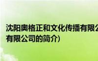 沈阳奥格正和文化传播有限公司(关于沈阳奥格正和文化传播有限公司的简介)