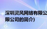 深圳灵风网络有限公司(关于深圳灵风网络有限公司的简介)