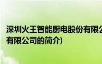 深圳火王智能厨电股份有限公司(关于深圳火王智能厨电股份有限公司的简介)