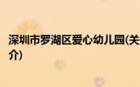 深圳市罗湖区爱心幼儿园(关于深圳市罗湖区爱心幼儿园的简介)