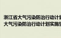 浙江省大气污染防治行动计划实施情况考核办法(关于浙江省大气污染防治行动计划实施情况考核办法的简介)