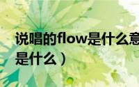 说唱的flow是什么意思（说唱中的flow意思是什么）