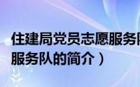 住建局党员志愿服务队（关于住建局党员志愿服务队的简介）