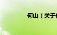 何山（关于何山的简介）