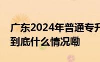 广东2024年普通专升本5月13日起填报志愿 到底什么情况嘞