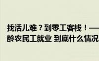 找活儿难？到零工客栈！——山东省潍坊市创新举措助力大龄农民工就业 到底什么情况嘞