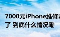 7000元iPhone维修费高达14000元！结果来了 到底什么情况嘞