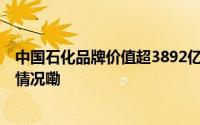 中国石化品牌价值超3892亿元 首次跻身全国第一 到底什么情况嘞