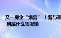 又一房企“爆雷” ！曾与碧桂园、恒大等并称“华南五虎” 到底什么情况嘞