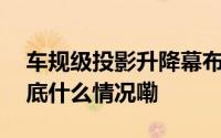 车规级投影升降幕布为何“寸土寸金”？ 到底什么情况嘞