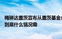 梅琳达盖茨宣布从盖茨基金会辞职将获125亿美元用于慈善 到底什么情况嘞