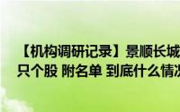 【机构调研记录】景顺长城基金调研中国汽研、新里程等5只个股 附名单 到底什么情况嘞