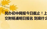 民办初中网报今日截止！上中东校、上汇实验、上实东滩、交附杨浦明日报名 到底什么情况嘞