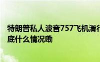 特朗普私人波音757飞机滑行时与一小型公务机发生剐蹭 到底什么情况嘞