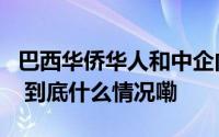 巴西华侨华人和中企向巴南部洪灾区捐款捐物 到底什么情况嘞