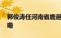 郭俊涛任河南省鹿邑县委书记 到底什么情况嘞