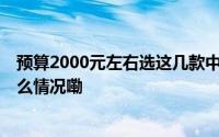 预算2000元左右选这几款中端机就好 其它都是虚的 到底什么情况嘞