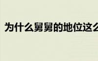 为什么舅舅的地位这么高？ 到底什么情况嘞