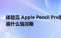 体验完 Apple Pencil Pro我发现它才是新 iPad 的灵魂 到底什么情况嘞