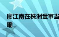 廖江南在株洲受审当庭认罪！ 到底什么情况嘞