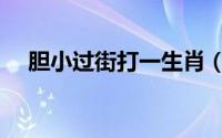 胆小过街打一生肖（胆小过街打一生肖）