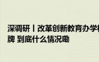 深调研丨改革创新教育办学机制！花都擦亮“活力教育”品牌 到底什么情况嘞