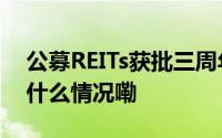 公募REITs获批三周年 规模站上千亿级 到底什么情况嘞