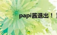 papi酱退出！ 到底什么情况嘞