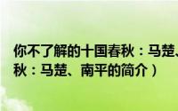 你不了解的十国春秋：马楚、南平（关于你不了解的十国春秋：马楚、南平的简介）