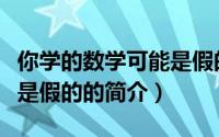 你学的数学可能是假的（关于你学的数学可能是假的的简介）