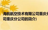 海航航空技术有限公司重庆分公司(关于海航航空技术有限公司重庆分公司的简介)