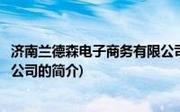 济南兰德森电子商务有限公司(关于济南兰德森电子商务有限公司的简介)