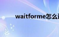 waitforme怎么读（waitforme）