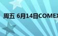 周五 6月14日COMEX黄金最新库存量数据