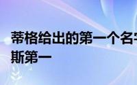 蒂格给出的第一个名字就是詹姆斯他表示詹姆斯第一