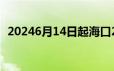 20246月14日起海口2条公交线路临时调整