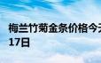 梅兰竹菊金条价格今天多少一克 2024年06月17日