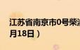 江苏省南京市0号柴油价格查询（2024年06月18日）